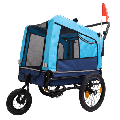 Outdoor Heavy Duty Foldable Utility Pet Stroller Dog Carriers Bicycle Trailer