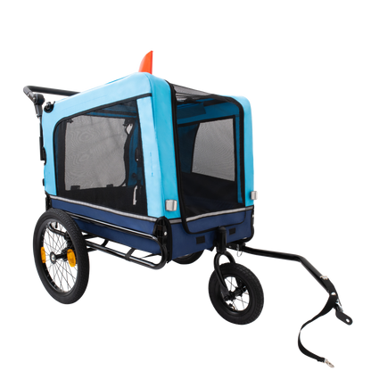 Outdoor Heavy Duty Foldable Utility Pet Stroller Dog Carriers Bicycle Trailer