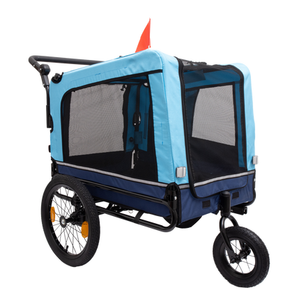 Outdoor Heavy Duty Foldable Utility Pet Stroller Dog Carriers Bicycle Trailer