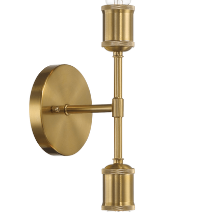 Reverie Double Lights Bathroom Wall Sconce over Mirror Bedroom Hallway Entryway 5"W × 10.75"H × 5"E