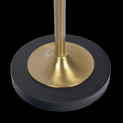 Axis Brassed Gold Floor Lamp with 4-Way Switch Double Spots with Metal Base