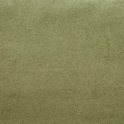 Modern Armchair Sofa 47" Cozy Upholstered Sofa Chair with Movable Ottoman, Wide Seat, Curved Armrests and Soft Pillows for Living Room, Bedroom,Green