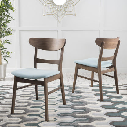 2 Pieces Dining Chairs, Solid Wood, Mint