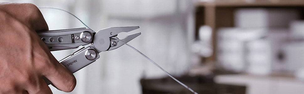 NexTool Flagship Pro Multitool 16 in 1 with Safety Locking, Sliver