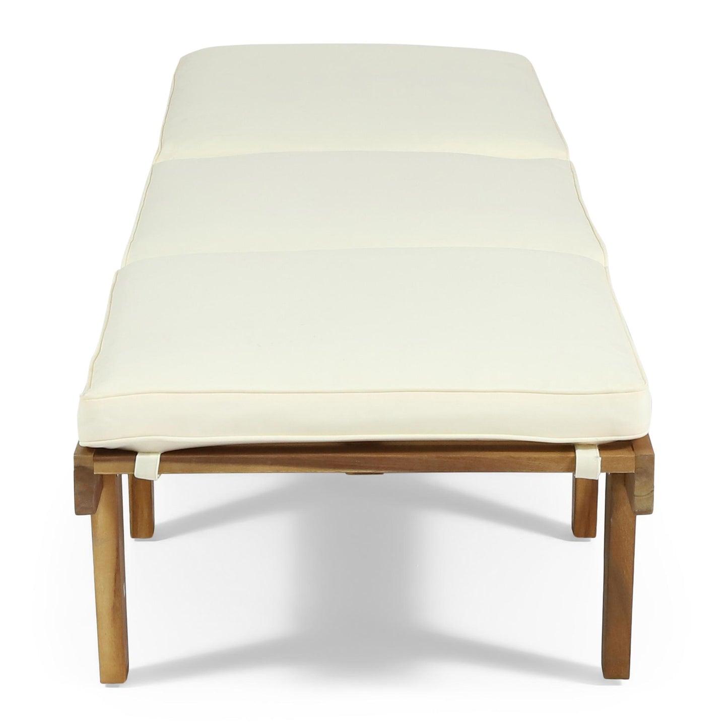 ARIANA KD WOOD CHAISE LOUNGE W/ CUSHION