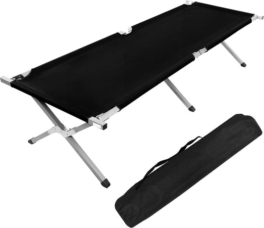 Camping Cot, Sleeping Cots for Adults with Storage Bag, Portable and Lightweight Cot Bed for Outdoor Traveling, Hiking, Office Nap, Easy to Set up, 1 Pack