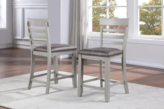Hyland - Counter Chair (Set of 2) - Dark Gray