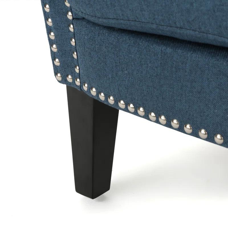 Modern Accent Chair Leisure Club Chair with Wood Legs for Living Room