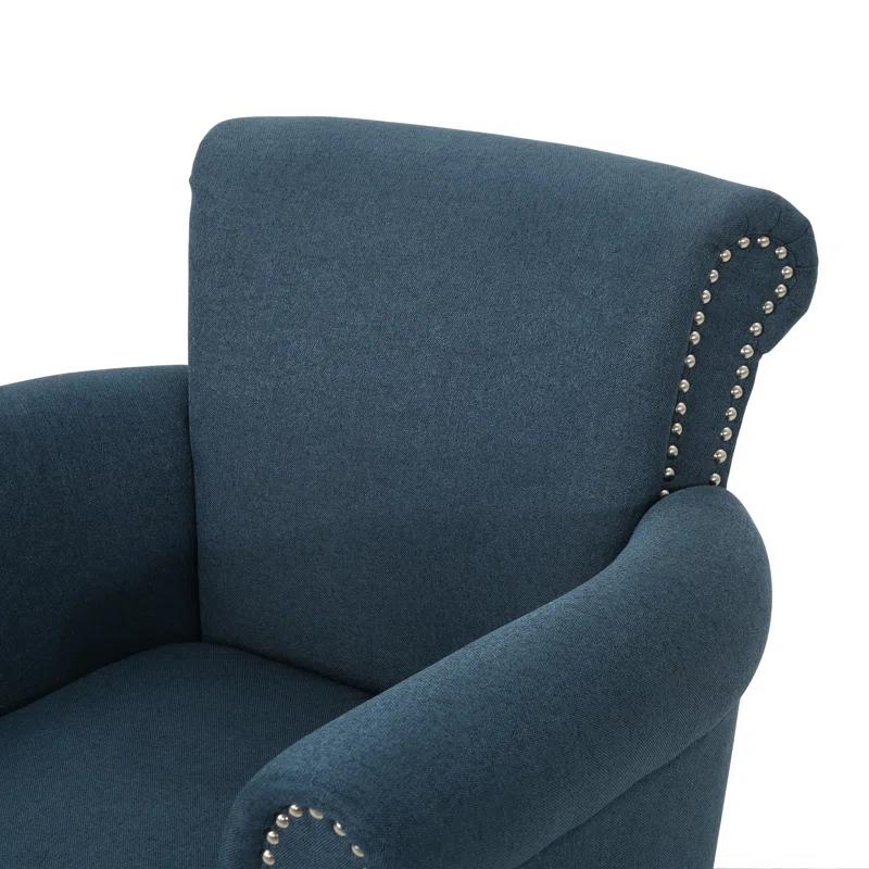 Modern Accent Chair Leisure Club Chair with Wood Legs for Living Room