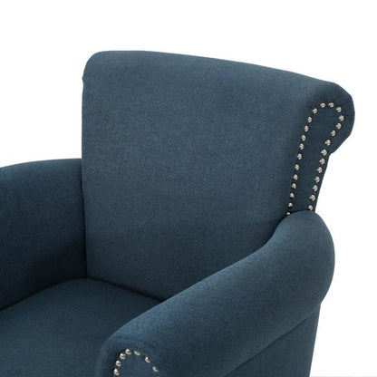 Modern Accent Chair Leisure Club Chair with Wood Legs for Living Room
