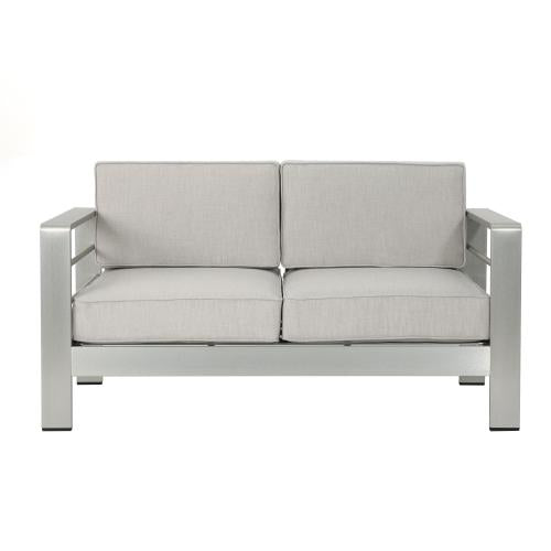 Modern and Versatile Two Seater Sofa Durable Aluminum Frame and Comfortable and Soft Cushions