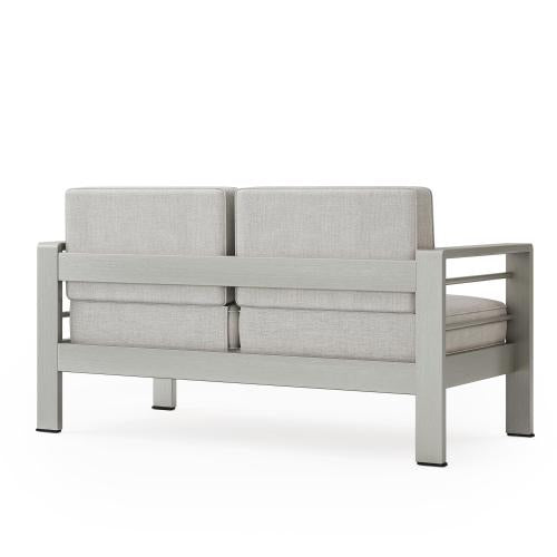 Modern and Versatile Two Seater Sofa Durable Aluminum Frame and Comfortable and Soft Cushions