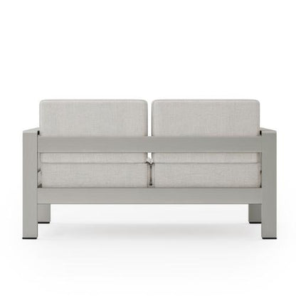 Modern and Versatile Two Seater Sofa Durable Aluminum Frame and Comfortable and Soft Cushions