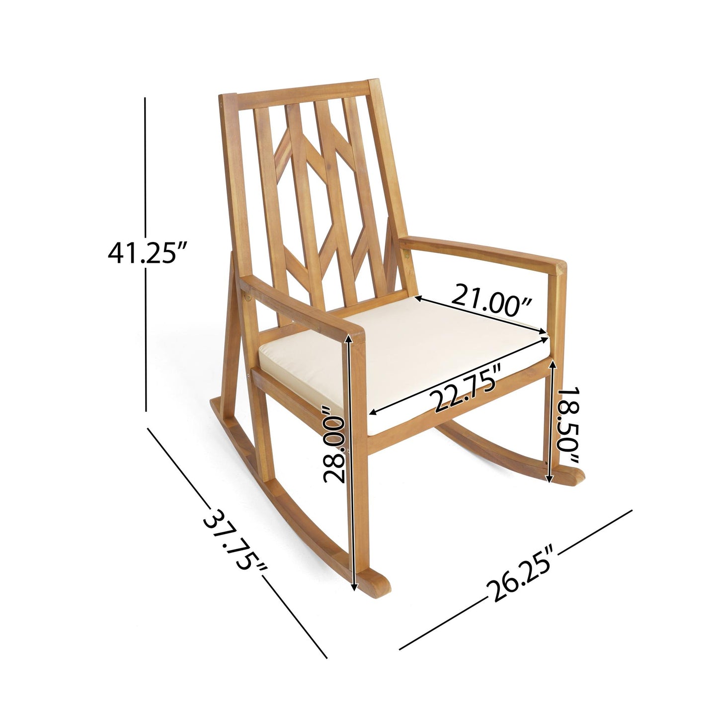 NUNA ROCKING CHAIR WITH CUSHION 5CM