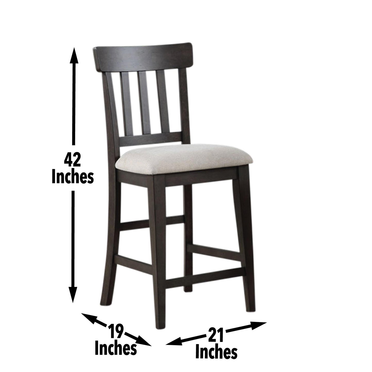 Napa - Counter Chair (Set of 2) - Brown
