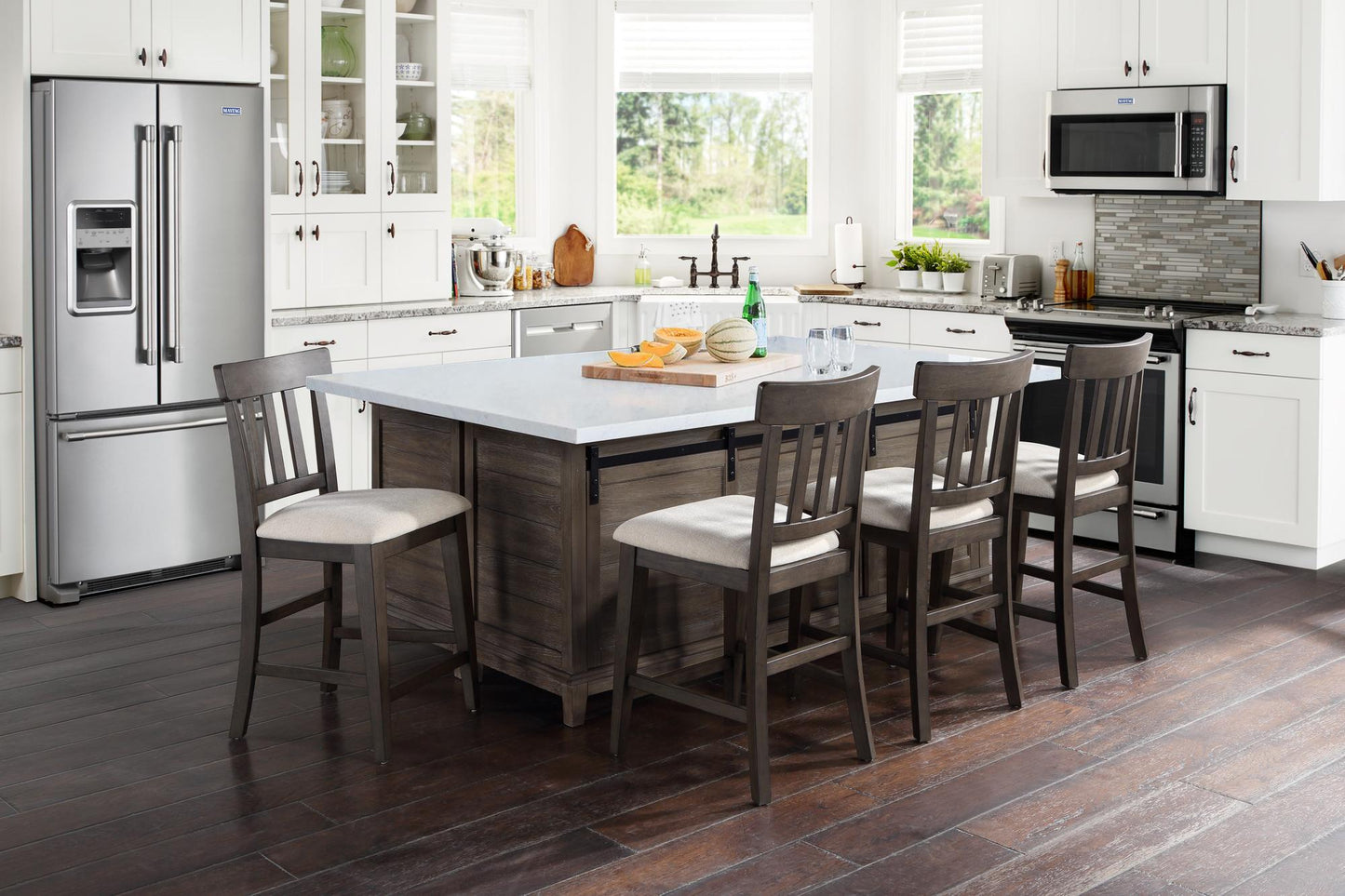 Napa - Counter Chair (Set of 2) - Brown