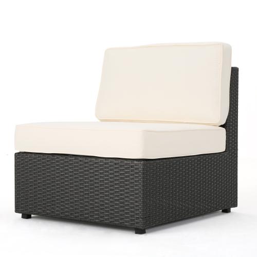 Outdoor Patio Chair with Cushions (Set of 2)
