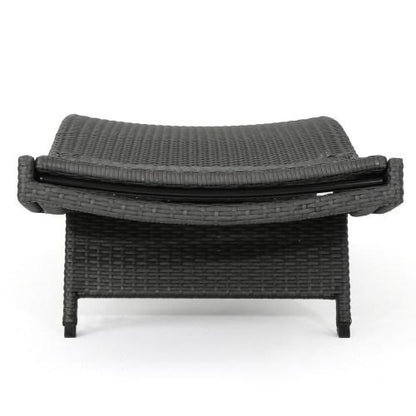 Outdoor Wicker Lounge with Water Resistant Cushions