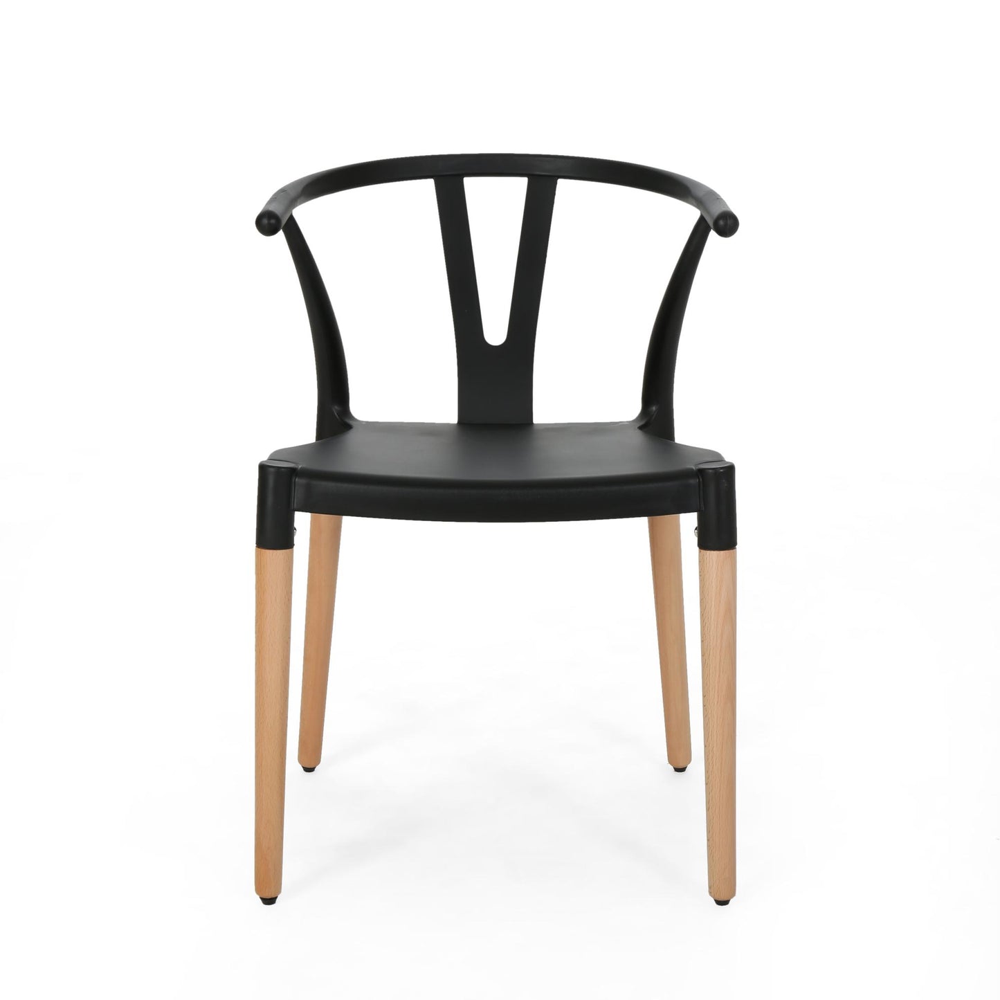 PLASTIC DINING CHAIR SET OF 2
