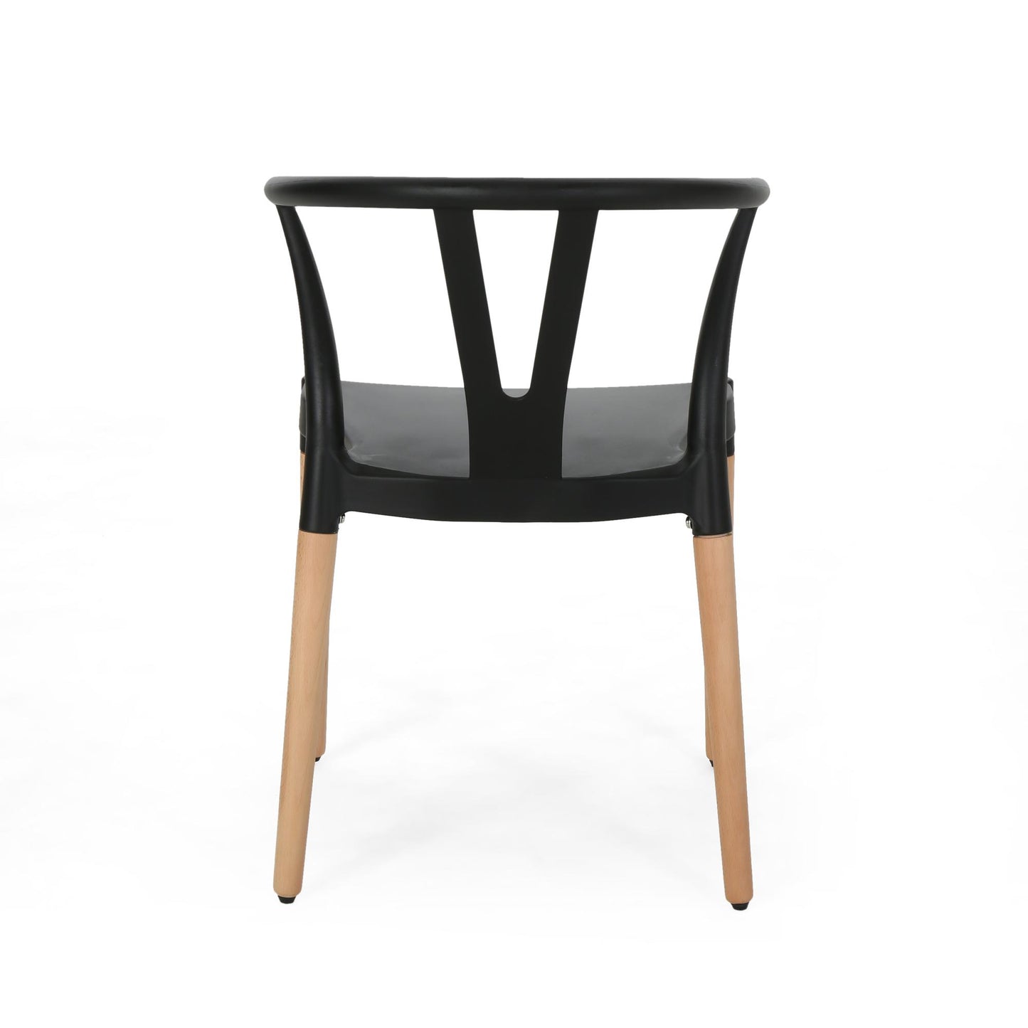 PLASTIC DINING CHAIR SET OF 2