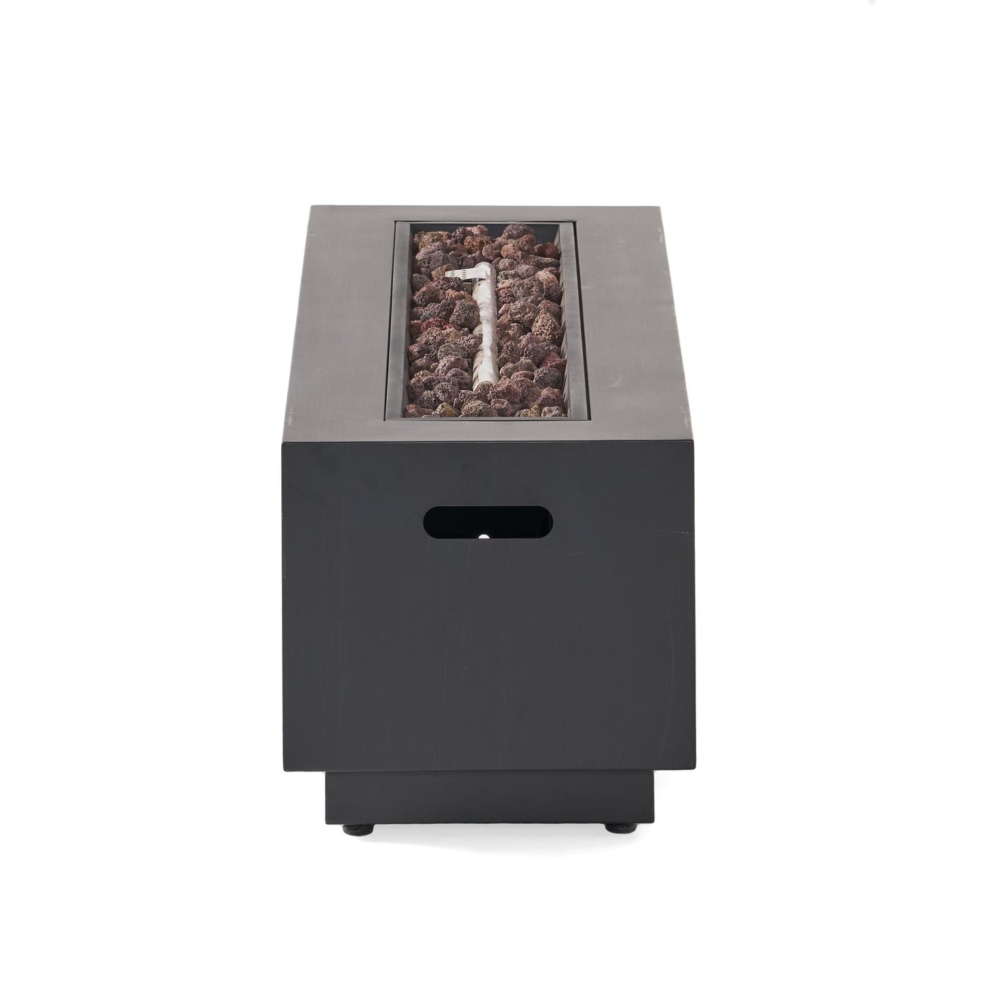 RECTANGULAR IRON FIRE PIT - 50000BTU (Tank cover not included)