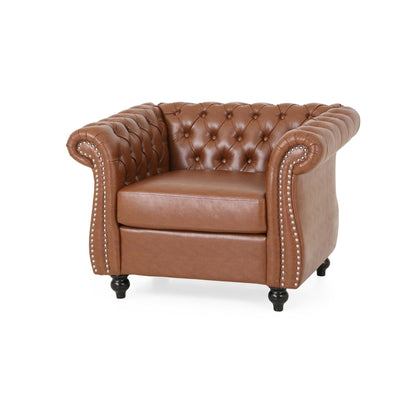 [Ship to Canada Only]Comfy Arm Chair with Tufted Back , Modern for Living Room, Bedroom and Study