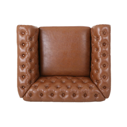 [Ship to Canada Only]Comfy Arm Chair with Tufted Back , Modern for Living Room, Bedroom and Study