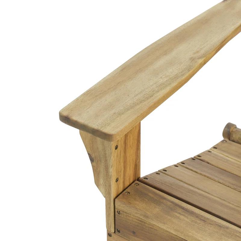 Solid Wood Folding Adirondack Chair