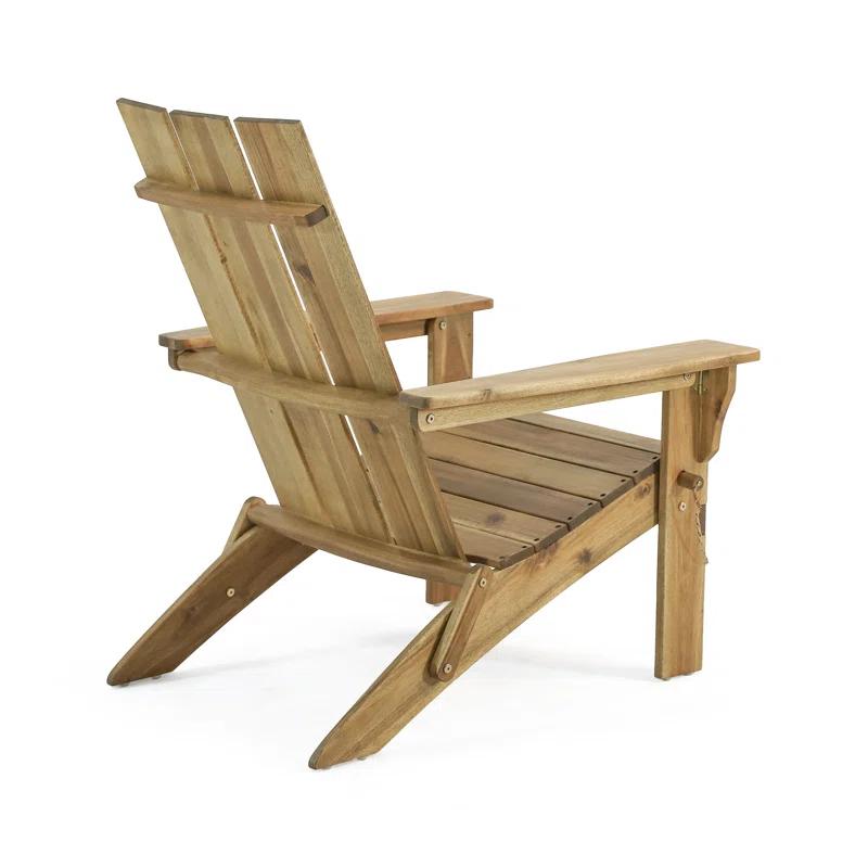 Solid Wood Folding Adirondack Chair