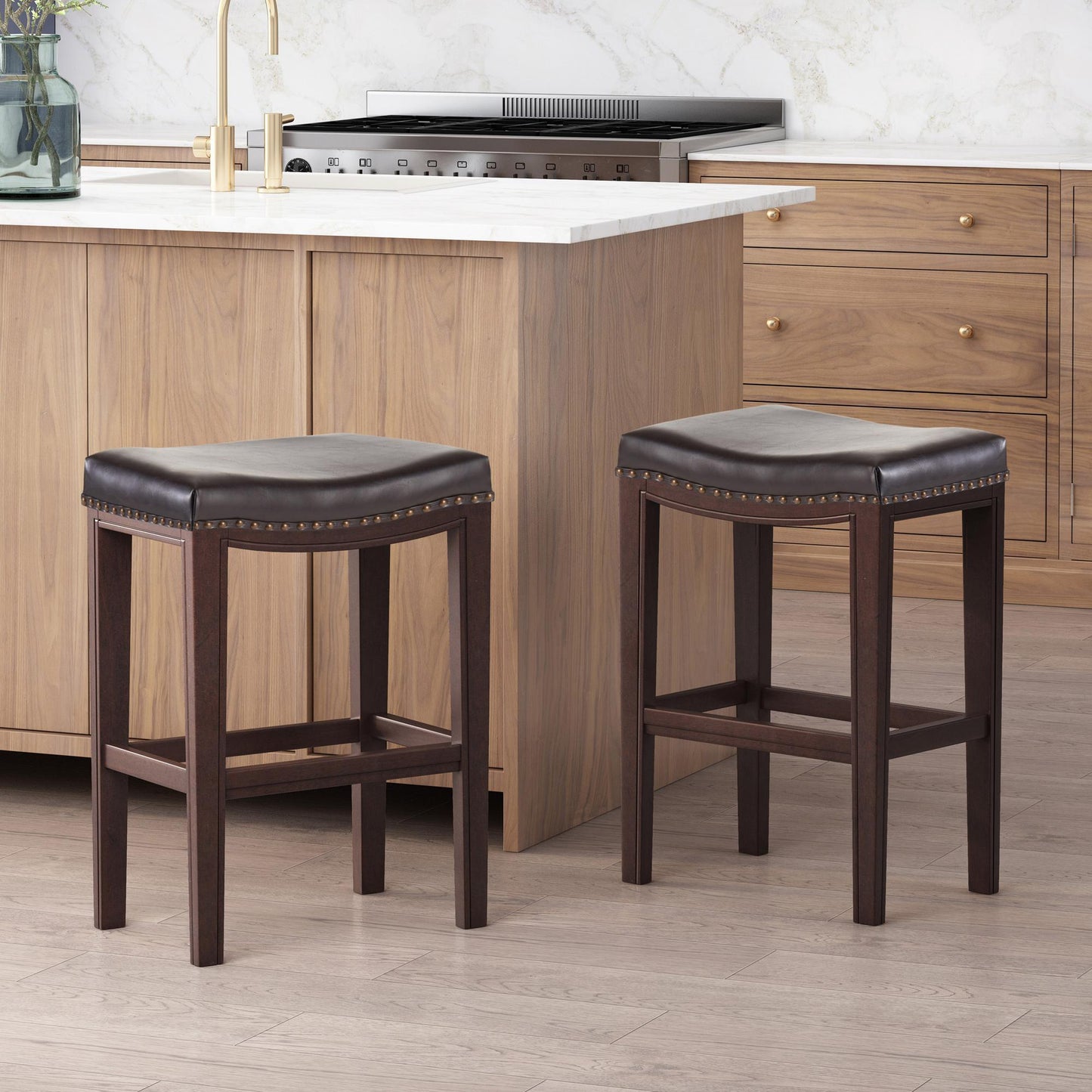 TIFFIN STUDDED COUNTERSTOOL SET OF 2