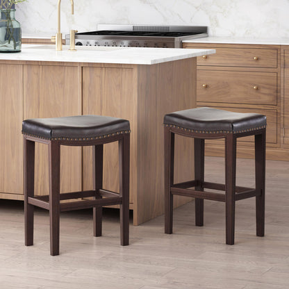 TIFFIN STUDDED COUNTERSTOOL SET OF 2