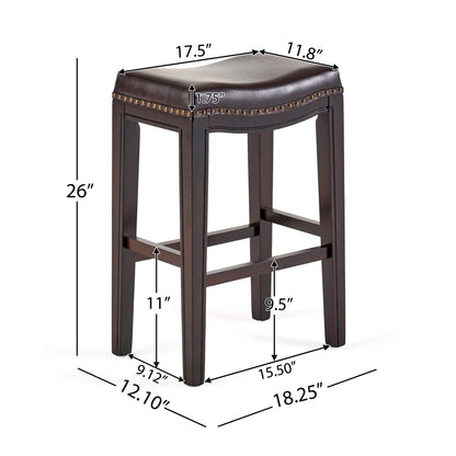 TIFFIN STUDDED COUNTERSTOOL SET OF 2