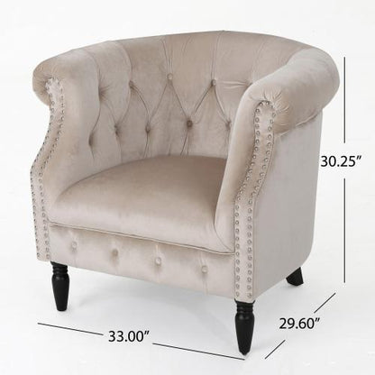 Velvet Club Chair
