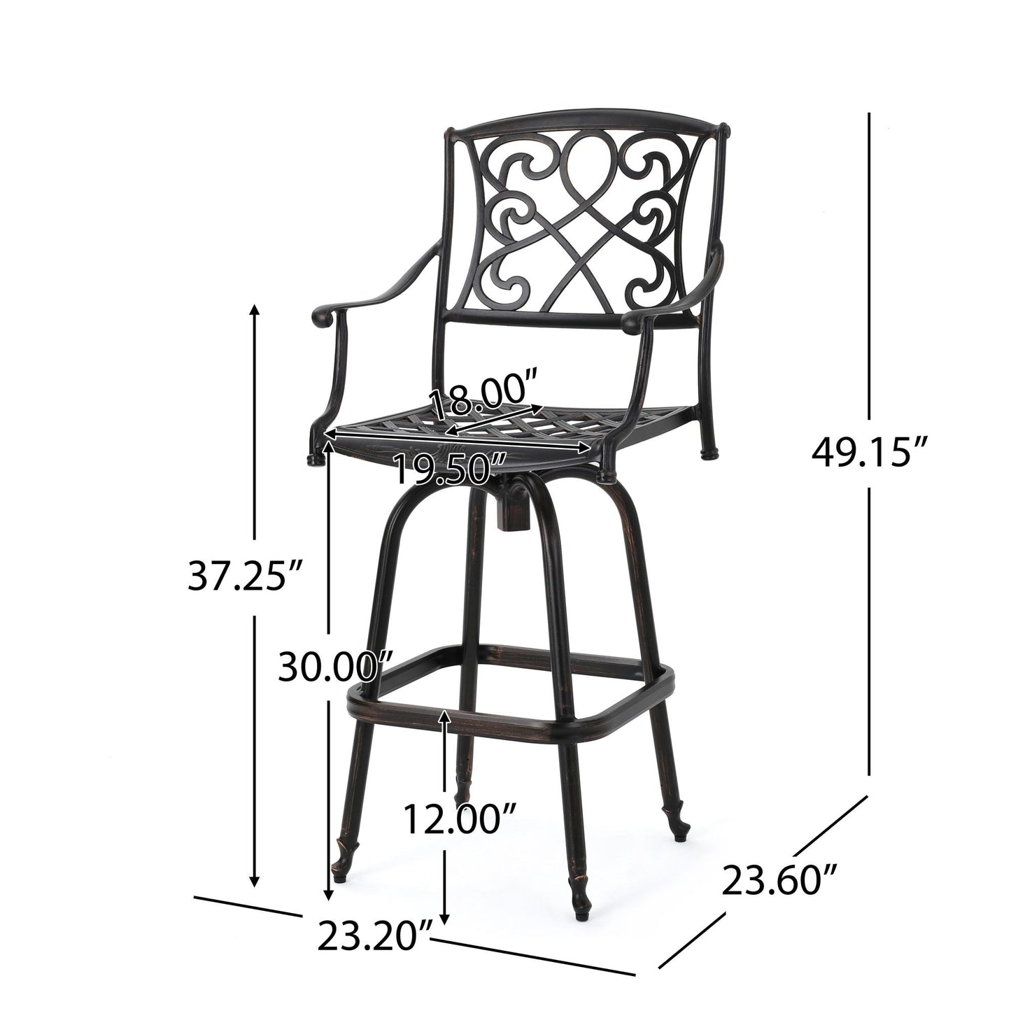 WATERBURY CAST BARSTOOL