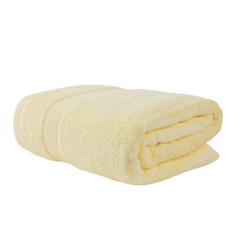 softest yellow bath towels